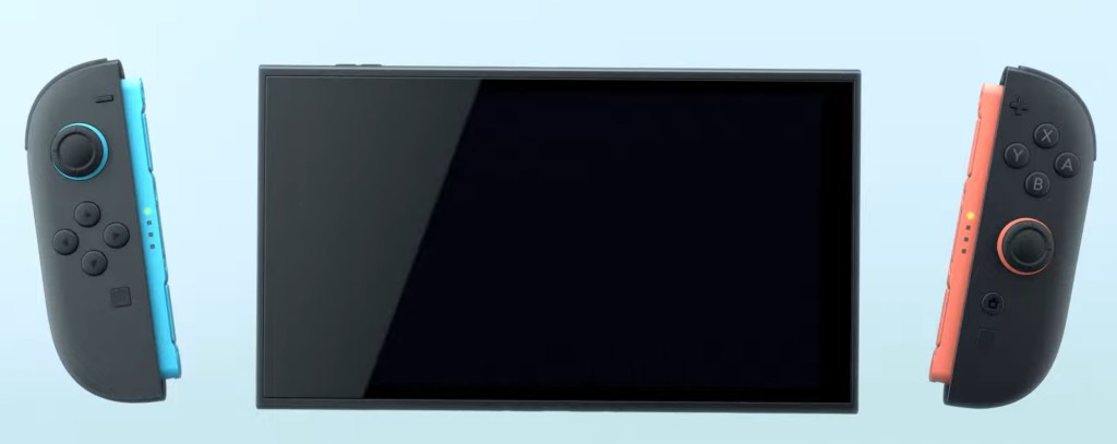 Diferencia en los controles y pantalla de la Switch 2. 