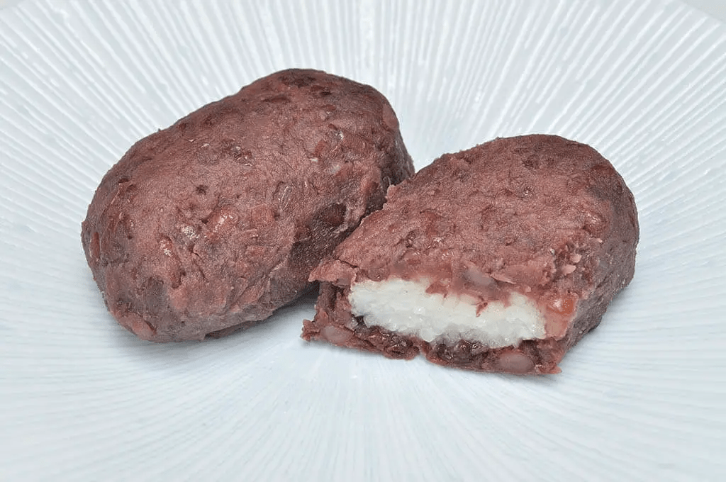 Botamochi para el Higan de primavera.