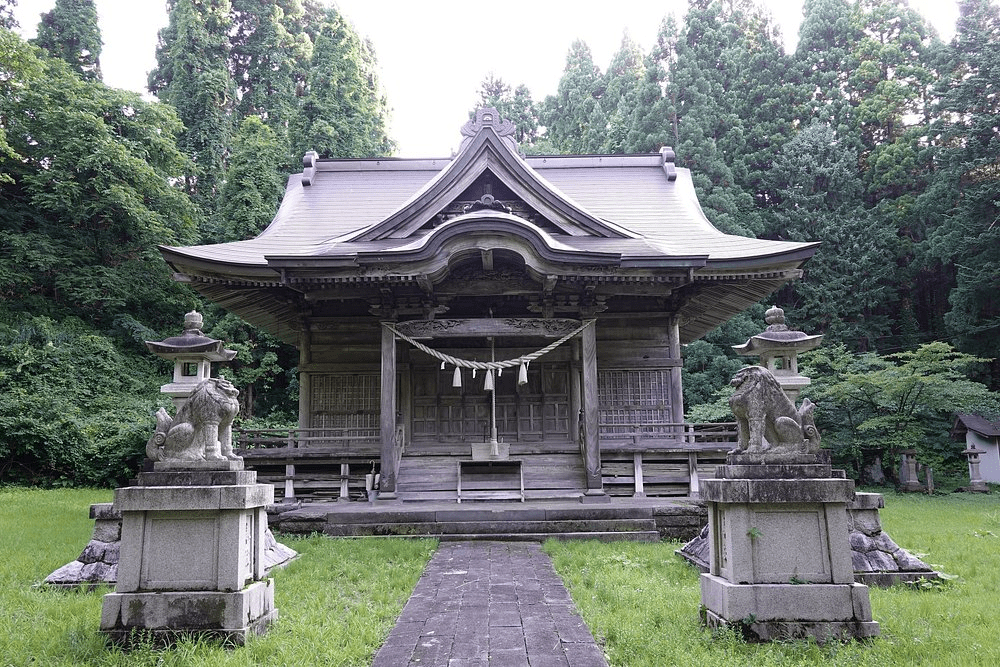 Santuario Shinmeisha en la prefectura de Akita.