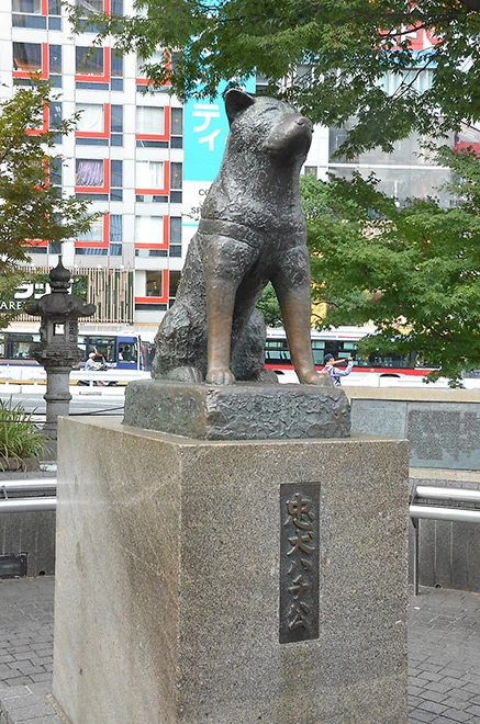Estatua de Hachiko.