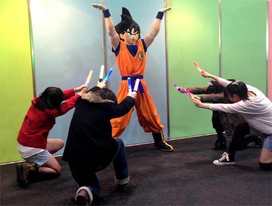 Cosplay del personaje de Goku.